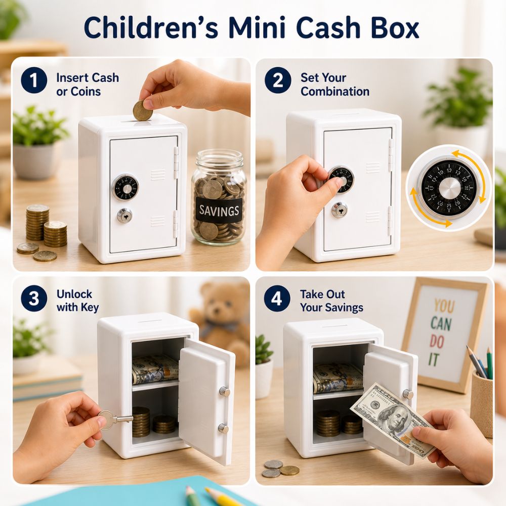 Metal Strap Lock - Mini Cash Box