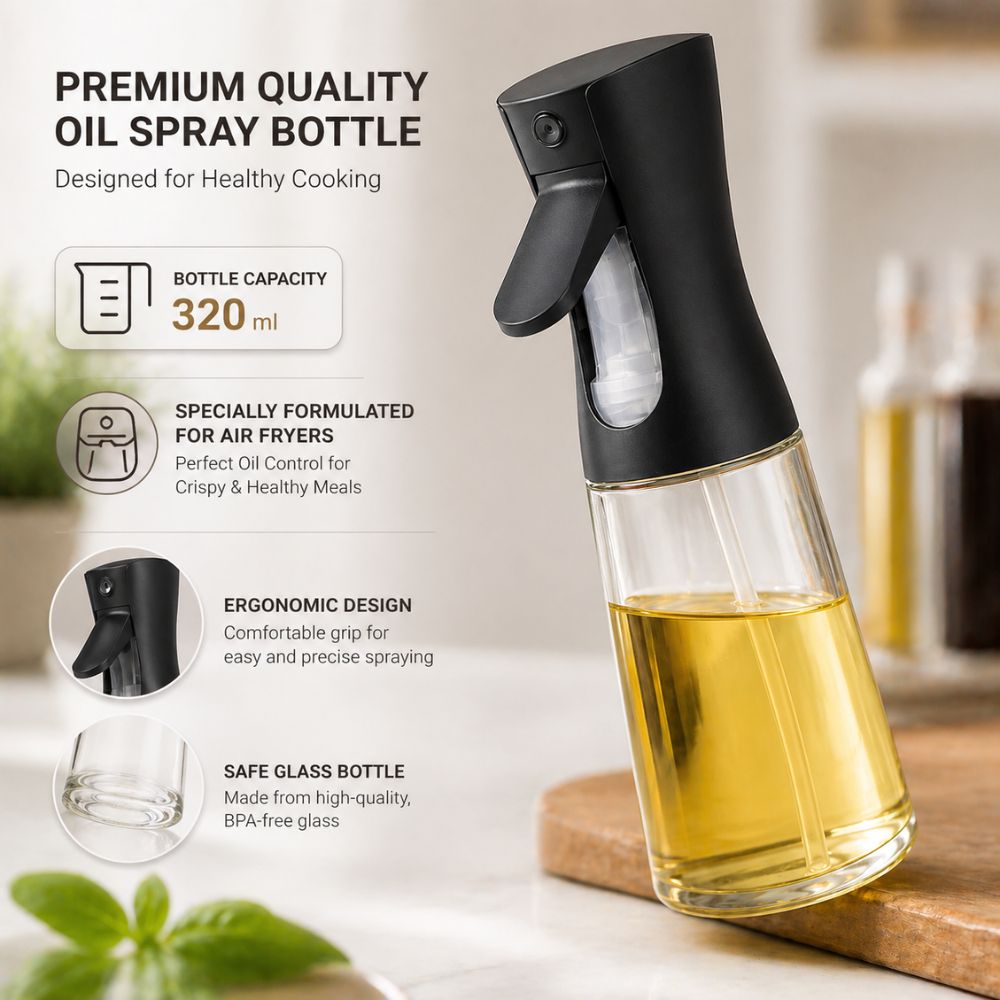 Spray Oil Bottle- Black