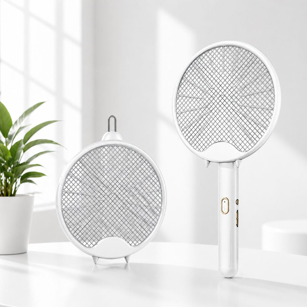 Stackable Electric Mosquito Swatter - White