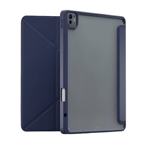 Levelo Conver Clear Back Hybrid iPad Pro 13" 2024 Case-Blue