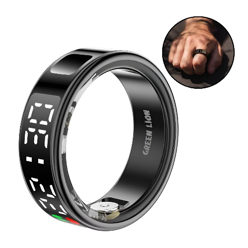 Green Lion Smart Ring Pro With Digital Display 9 - Black