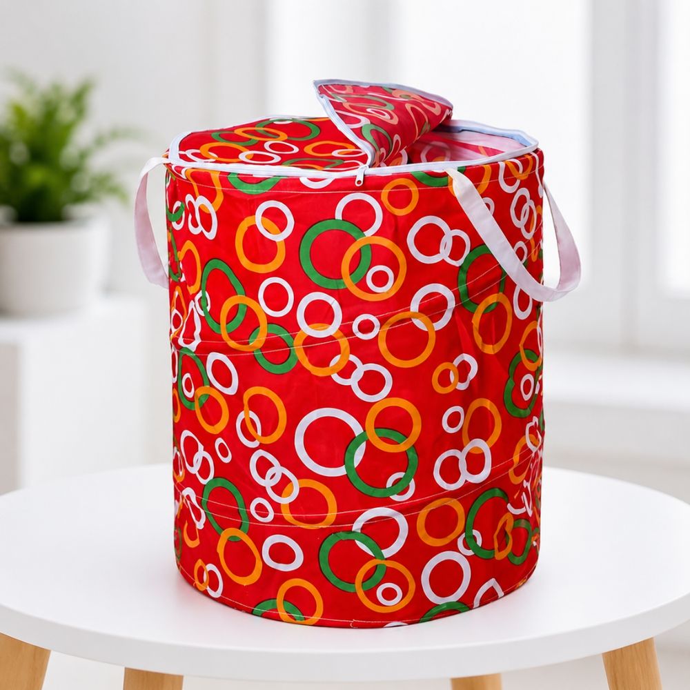 Large Cotton Laundry Basket Qatar - Foldable Hamper