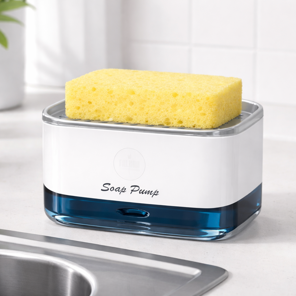 Soap Pump and Sponge Caddy