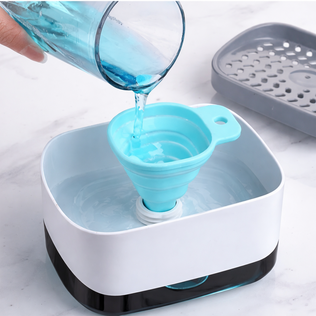 Soap Pump and Sponge Caddy