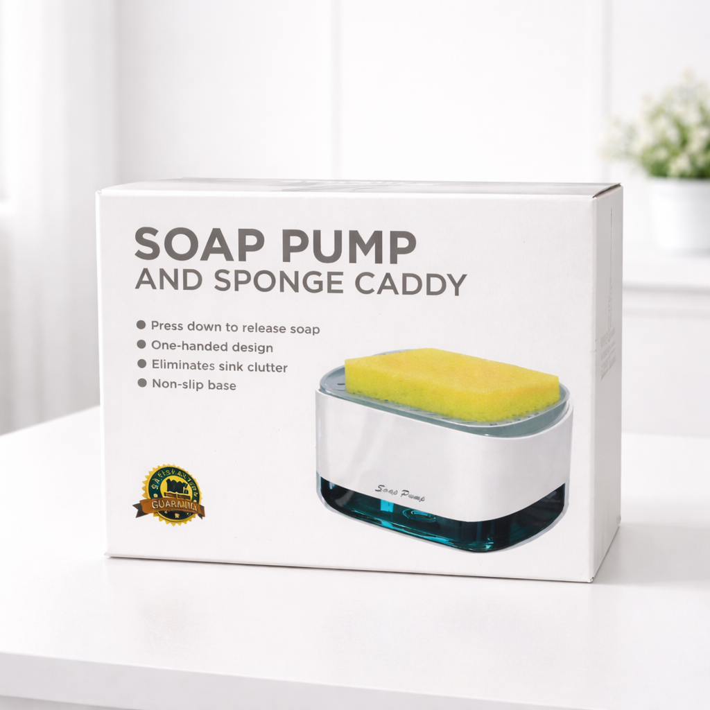 Soap Pump and Sponge Caddy