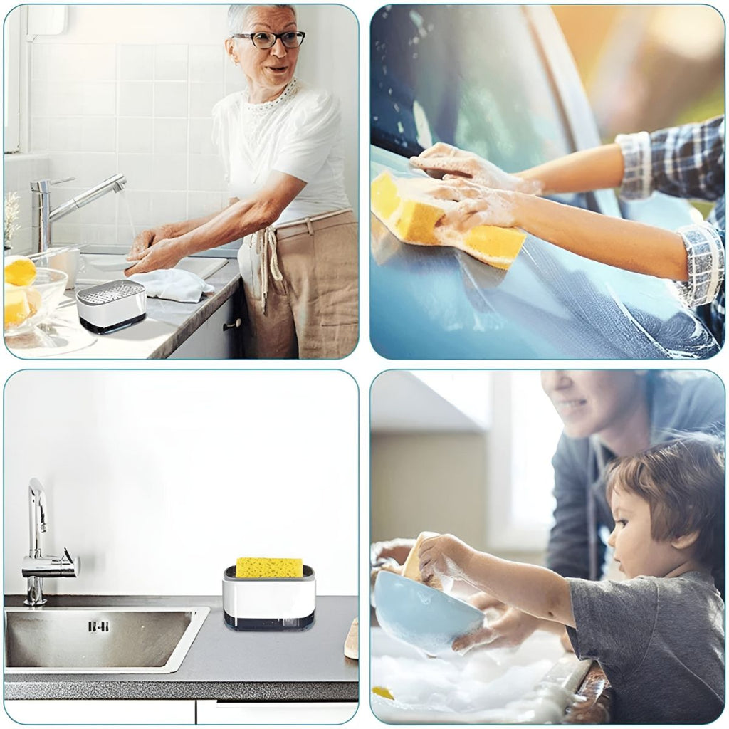 Soap Pump and Sponge Caddy