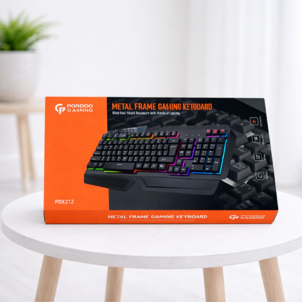 Porodo Gaming Metal Frame Keyboard