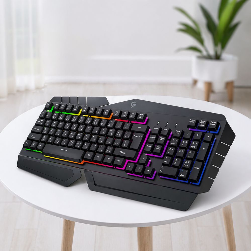Porodo Gaming Metal Frame Keyboard