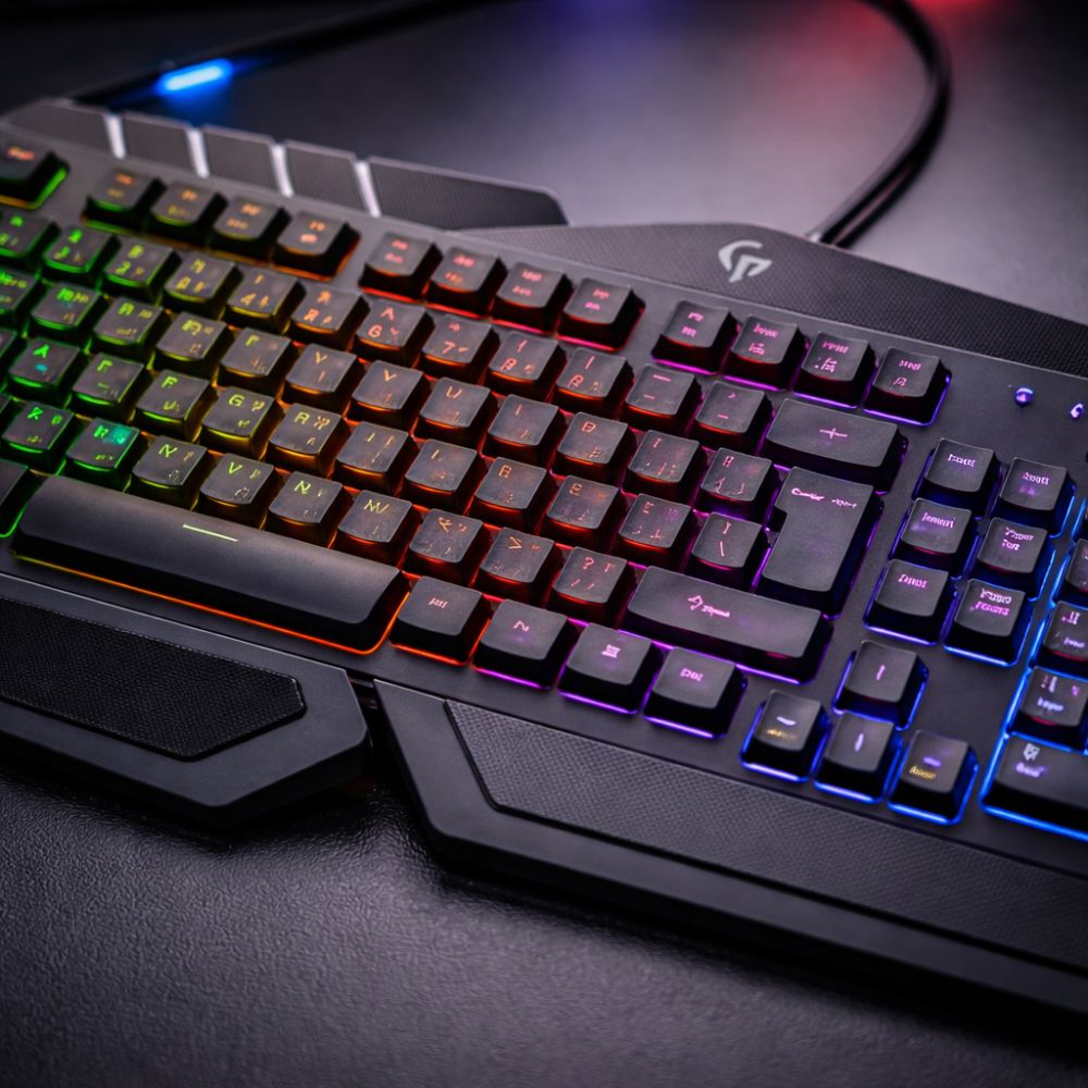 Porodo Gaming Metal Frame Keyboard