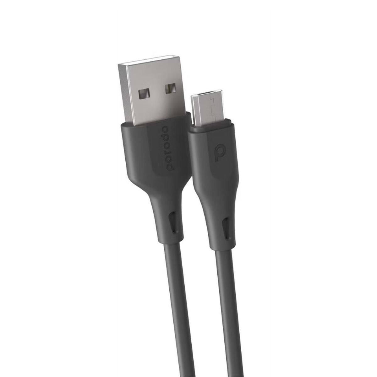 PD-U2MC-BK Porodo Pvc Micro USB Cable 2M 2.4A