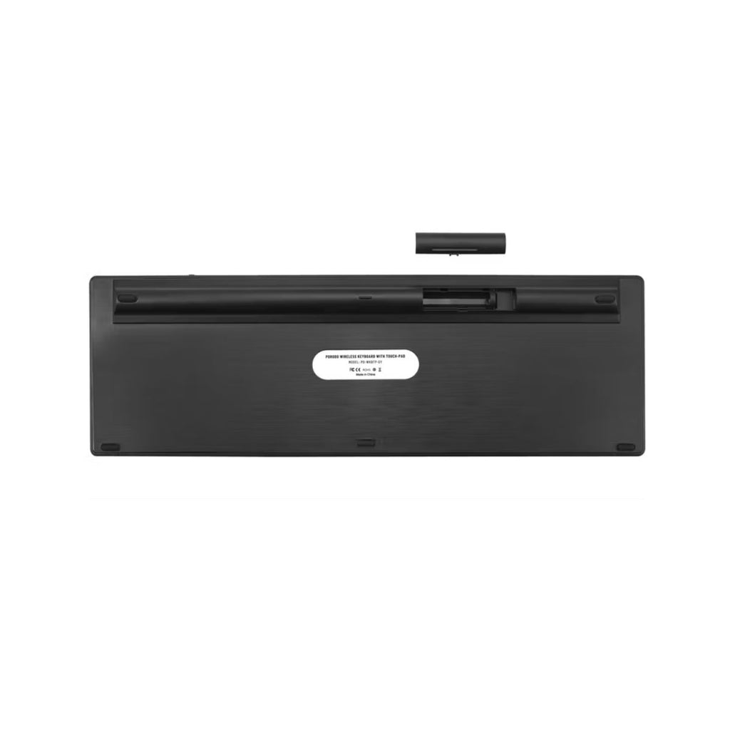 Porodo Wireless Keyboard with Touch-pad Gray