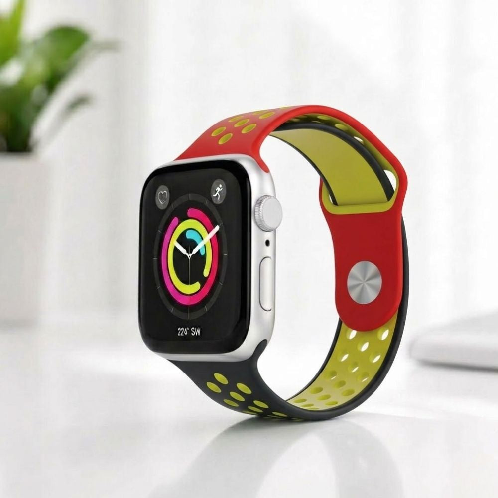 Smartwatch – Pd-gerstp-rby Porodo Lifestyle Silicone Flag Colour Watch Strap - Black/red/yellow