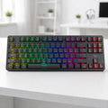 Porodo Gaming 3-IN-1 Wireless Mechanical Keyboard Tkl Gateron Proi Switch (red) Black