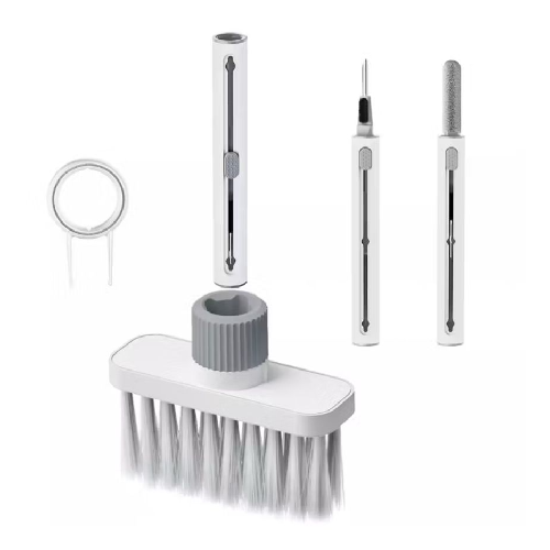 Green 5 In 1 Multifunctional Cleaning Brush White