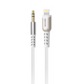 Porodo Lighting to Aux Cable with 1.2m - White