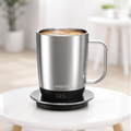 Lepresso Aurelio Ceramic Mug with Temperature Control Base Silver