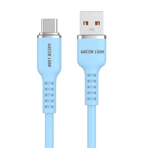 Green Lion USB-A TO USB-C Silicone Cable-Blue