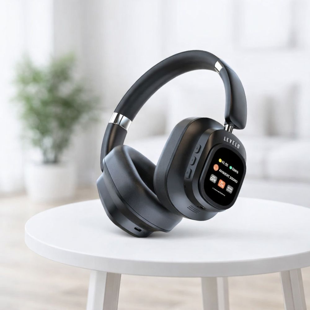 Headphones – Levelo Vibemaster Hybird Anc Headphone -black
