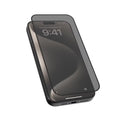 Levelo 3D Resin Glue High Silicone Aluminum Glass Privacy Screen Protector for IP Iphone 16 Plus - Black