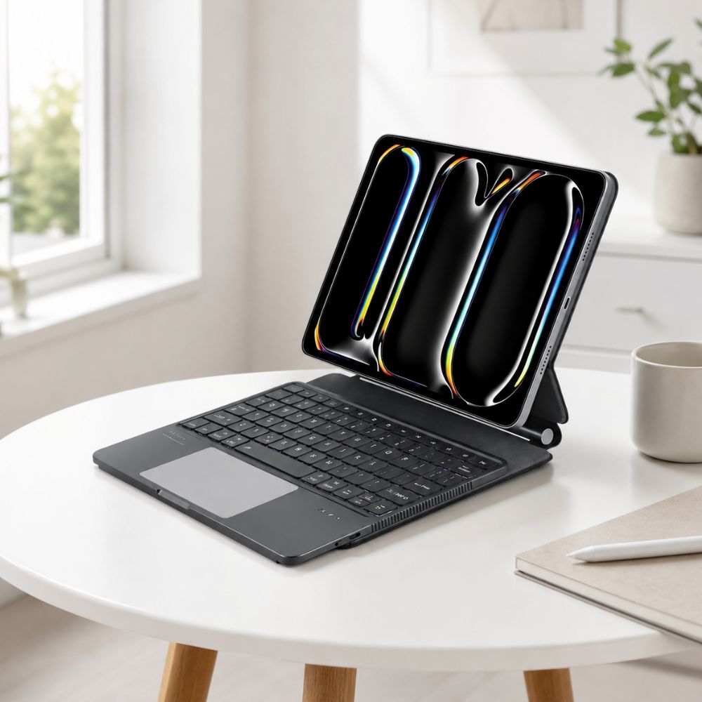 Levelo Aeroboard PRO Saffiano Leather Wireless Keyboard for Ipad PRO 13