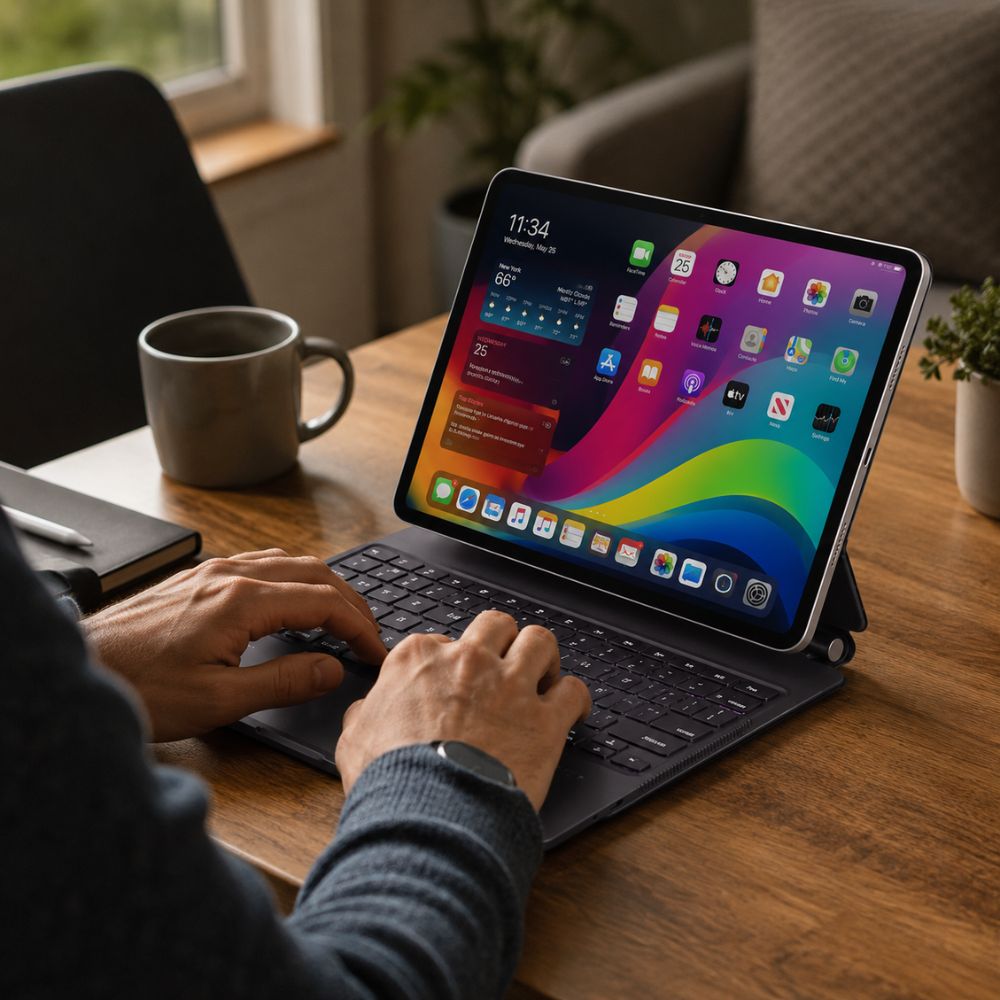 Levelo Aeroboard PRO Saffiano Leather Wireless Keyboard for Ipad PRO 13