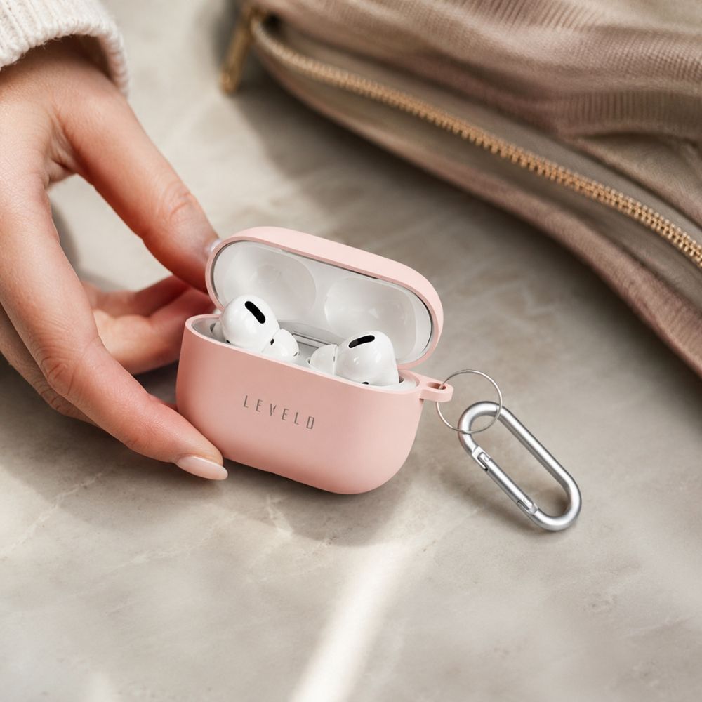 Wireless Earbuds – Levelo Gorra Silicone Airpods PRO Case - Pink