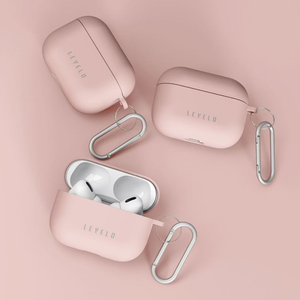 Wireless Earbuds – Levelo Gorra Silicone Airpods PRO Case - Pink