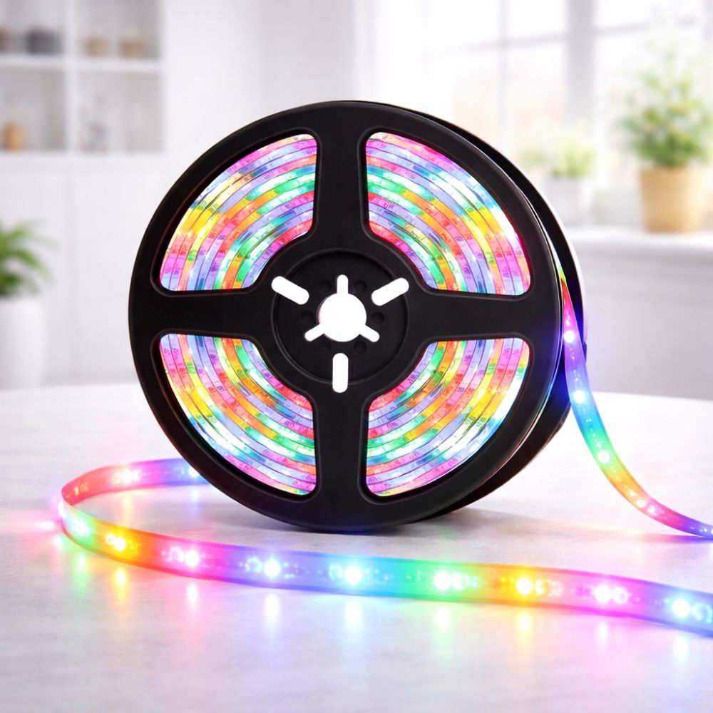 Pb-rgbsl Porodo Blue RGB Light Strip Sound Reactive Lighting
