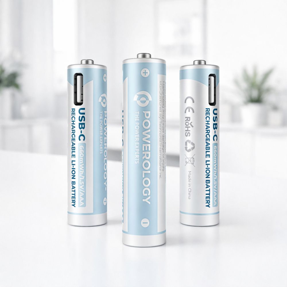 Charging Cable – Powerology 1.5V Type-c Rechargable Lithium Aaa Battery