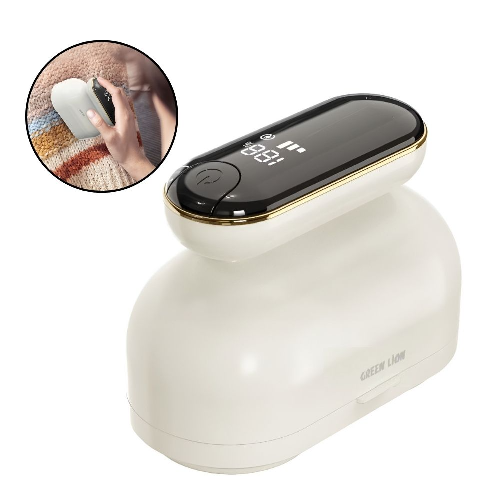 Digital Fabric Remover – Electric Lint Shaver – Green Lion DualPro White