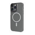 Levelo MagSafe Sensa Clear Back Case For iPhone 14 Pro Max Gray