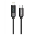Porodo 35W Braided USB-C To Lightning Cable With Power Display 1.2m/4ft