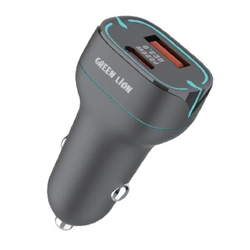 Green Lion 38W Dual Port Car Charger With USB-C To Lightning Cable 1M