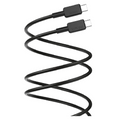PAWA El‑Caro Braided Cable USB‑C to USB‑C 100 W 1.2M - Black