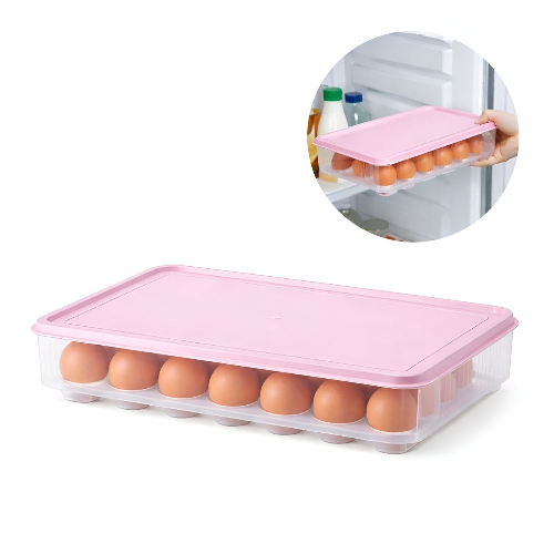 Plastic Egg Storage Box With Lid