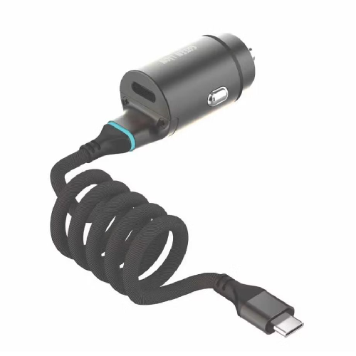 Green Lion 45W Pd Car Charger Built-In Type-C Cable
