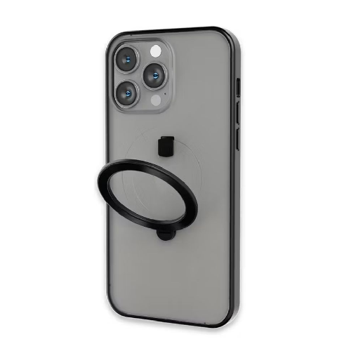 Levelo MagSafe Ringo Multi-Functional Kickstand Case For iPhone 14 Pro Max Black