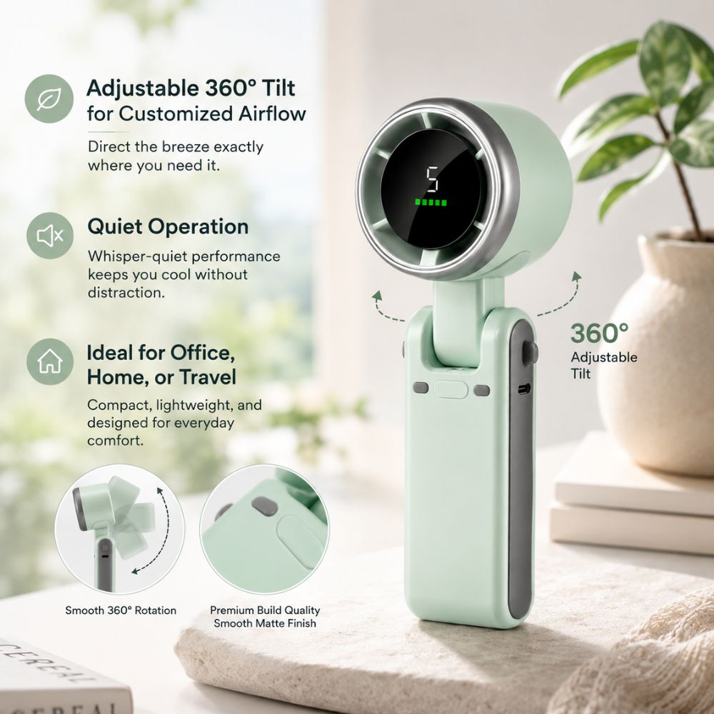 Mini USB Desk Fan – Portable Cooling Fan – TORIMA F-34