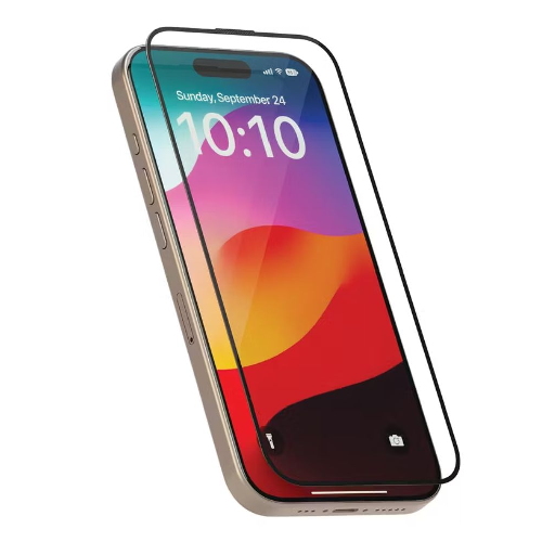 Levelo Full Screen Anti-Static Twice-Tempered Glass For iPhone 15 Pro