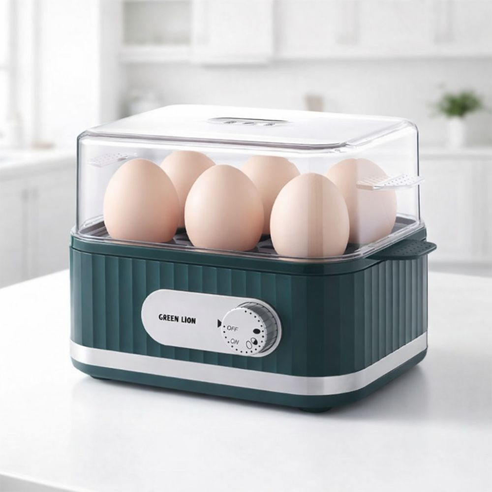 Electric Egg Cooker – Green Lion 6-Egg Automatic Egg Boiler