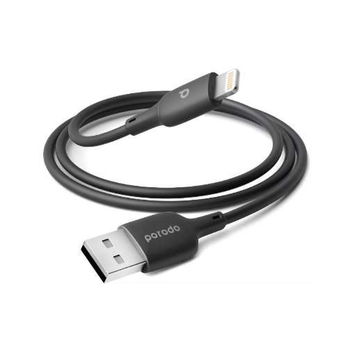 Porodo Blue PVC Lightning Cable 1m/3.2ft, USB-A to Lightning