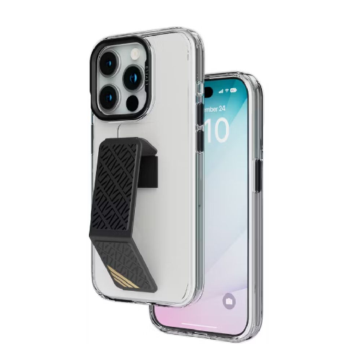 Levelo Morphix Clara Grip Case For Iphone 15 Pro Max-black