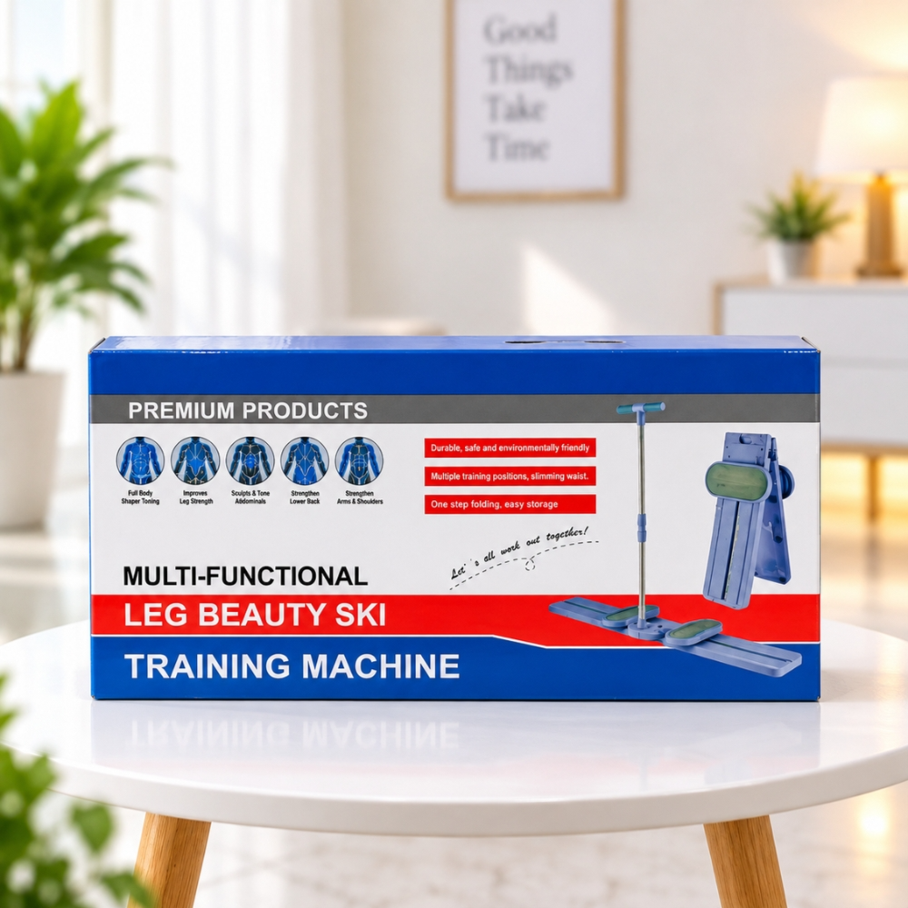Leg Trainer – Foldable Ski Exercise Machine for Leg, Waist & Lower Body Workout at Home