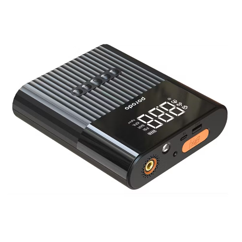 Porodo Multi Function 8800mAh Jump Starter and Air Pump - Black