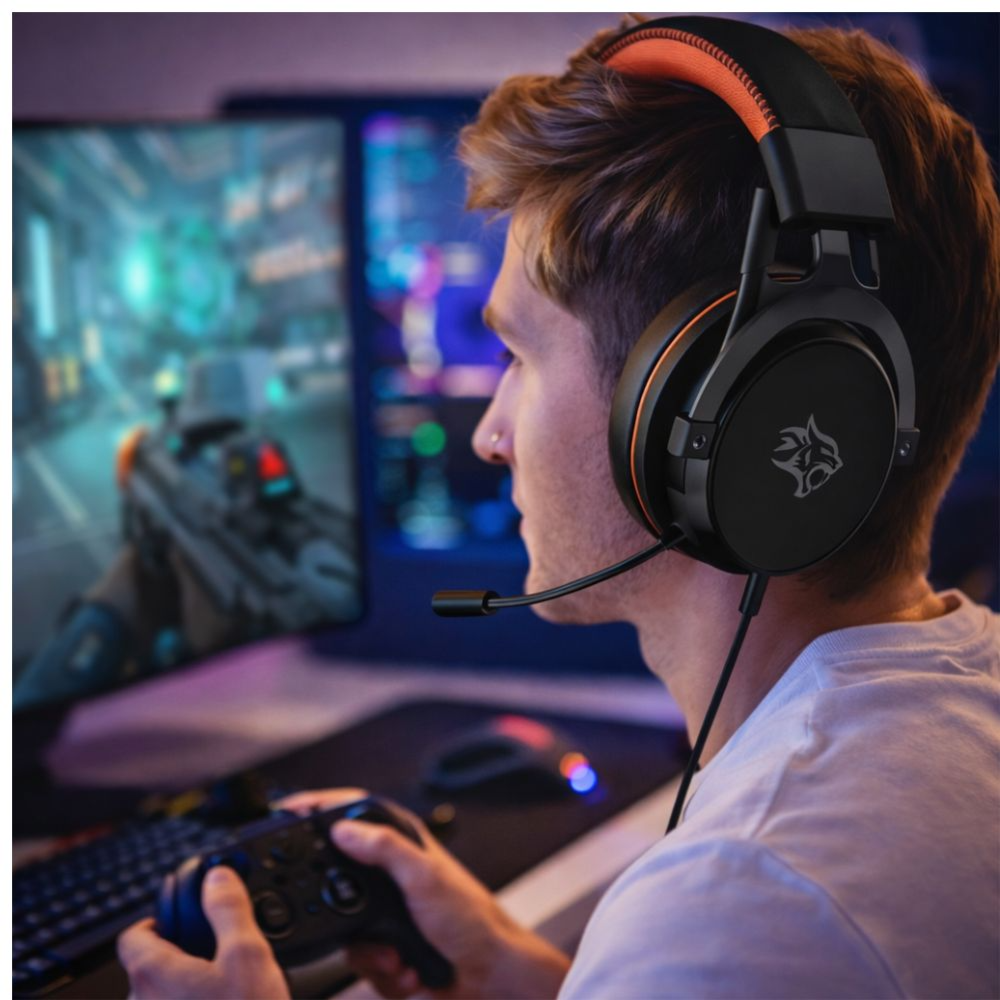 Porodo Gaming Headset with Mic RGB