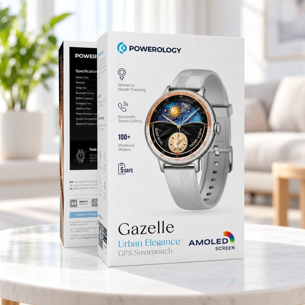 Powerology Gazelle Urban Elegance GPS Smart Watch - Grey