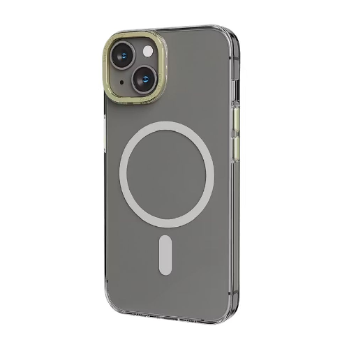 Levelo MagSafe Sensa Clear Back Case For iPhone 14 Series- Clear/Champagne