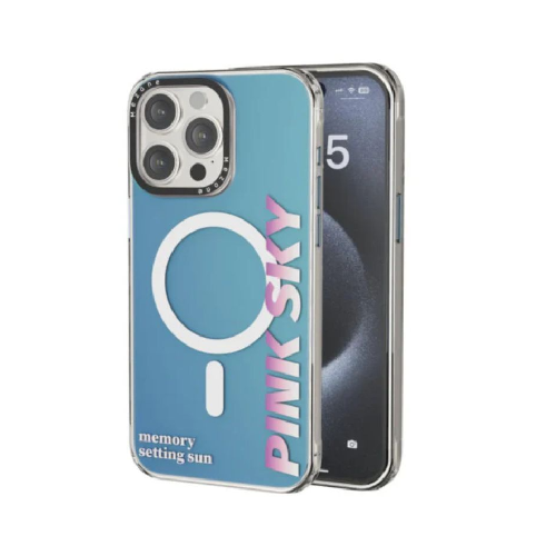 Mezone Memory Magnetic Case for iPhone 15 Pro – Premium MagSafe Shockproof Transparent Cover