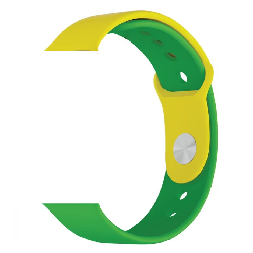 Porodo Lifestyle Silicone Brazil Flag Watch Belt