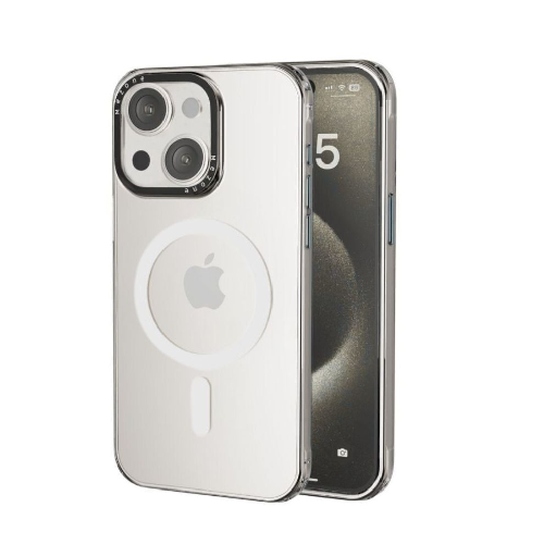 Mezone Clear Magnetic Case iPhone 14 - White